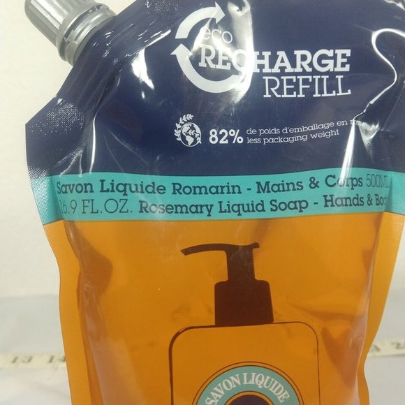 L'occitane ROSEMARY Hand & Body Liquid Soap Refill 500ML New - Picture 3 of 5
